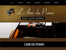 Tablet Screenshot of lamidupiano.com